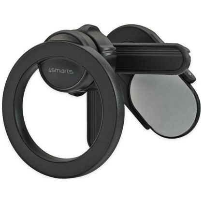 Uniwersalny uchwyt na telefon 4smarts MagSafe do monitora i auta czarny
