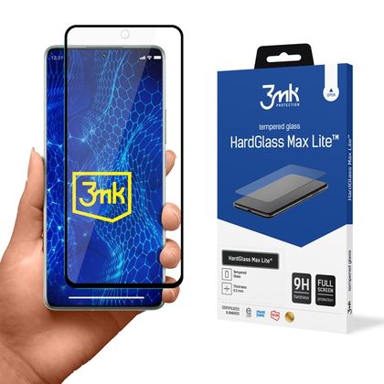 Szkło hartowane 3MK HardGlass Max Lite do Xiaomi 12 Pro czarny