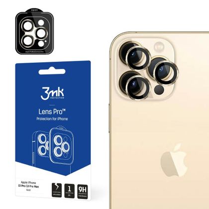 Ochrona na obiektyw aparatu 3MK Lens Protection Pro do iPhone 13 Pro / 13 Pro Max złoty/gold