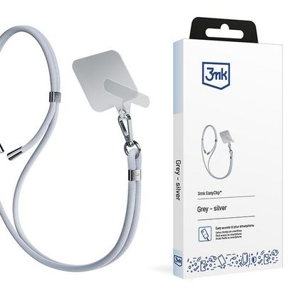 3MK EasyClip Grey (silver)Smycz do telefonu