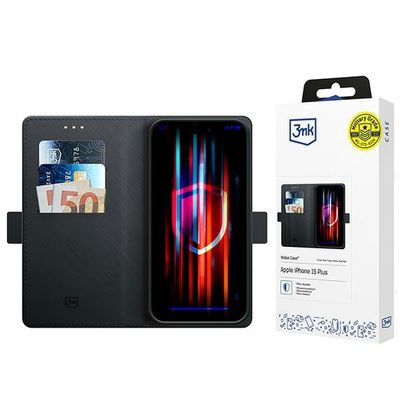 Etui 3MK Wallet Case do do iPhone 15 czarny