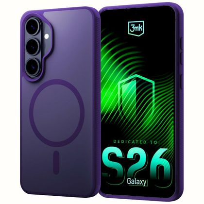 Etui 3MK Smoke MagCase do Samsung Galaxy S26+ fioletowy