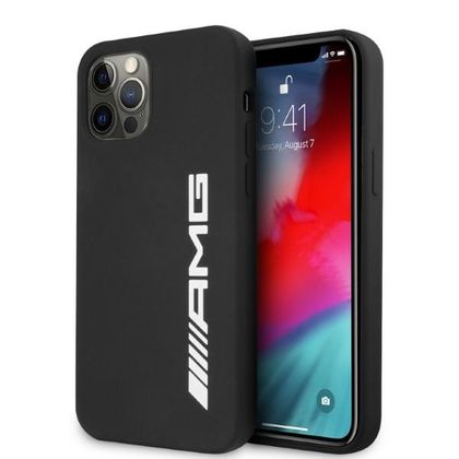 AMG AMHCP12LSGLBGN iPhone 12 Pro Max6,7" czarny/black hardcase Silicone Big Logo