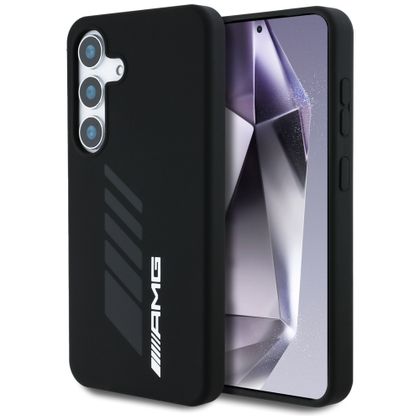 Etui AMG Oversize Rhombs MagSafe do Samsung Galaxy S25 czarny