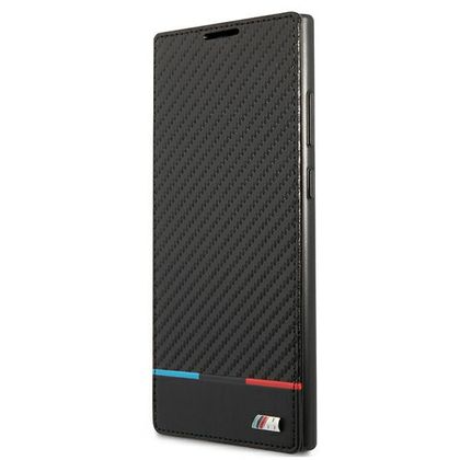 Etui BMW BMBKS22LPUCARTCBK S22 UltraS908 czarny/black bookcase M Collection Triangles