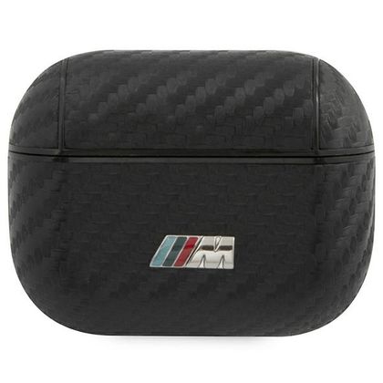 BMW BMAP2CMPUCA AirPods Pro 2(2022/2023) cover czarny/black PU Carbon M Collection