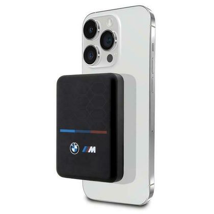 BMW Powerbank indukcyjny BMPBMS5K22PGVK15W 5000mAh + kabel czarny/black M Collection MagSafe