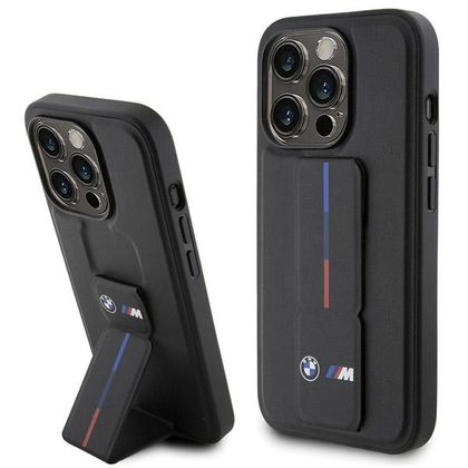 Etui BMW BMHCP15X22GSLK iPhone 15 ProMax 6.7" czarny/black hardcase Grip Hot Stamp