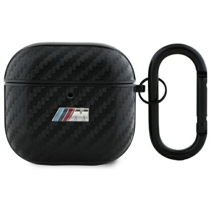 BMW BMA4CMPUCA AirPods 4 / 5 cover czarny/black PU Carbon M Collection