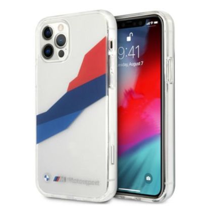 Etui BMW BMHCP12LSKTGT iPhone 12 Pro Max6,7" transparent hardcase Motorsport Tricolor