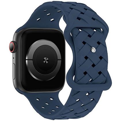 Beline pasek Apple Watch Silicone Woven38/40/41mm niebieski /deep blue box