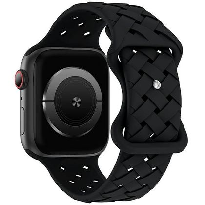Beline pasek Apple Watch Silicone Woven42/44/45/49mm czarny /black box