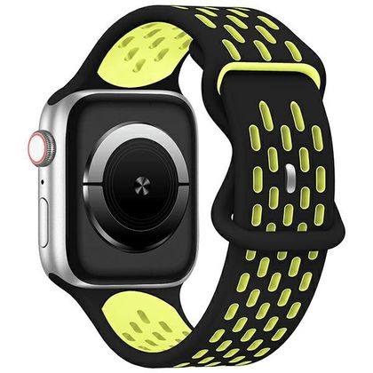 Beline pasek Apple Watch New SportSilicone 42/44/45/49mm czarno-żółty black/yellow box