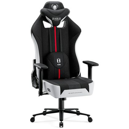Fotel gamingowy Diablo Chairs X-Player 2.0 King Size biało-czarny