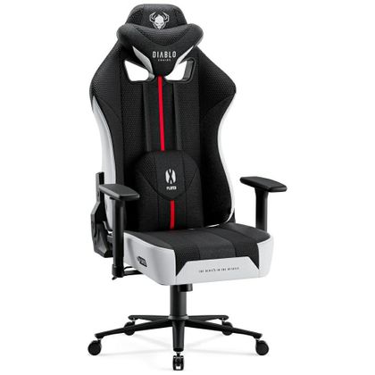 Fotel gamingowy Diablo Chairs X-Player 2.0 Normal Size biało-czarny