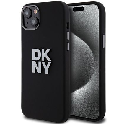 DKNY DKHCP15MSMCBSK iPhone 15 Plus / 14Plus 6.7" czarny/black hardcase Liquid Silicone Metal Logo