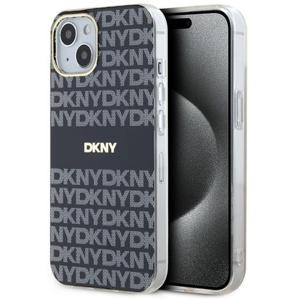 DKNY DKHMP15SHRHSEK iPhone 15 / 14 / 136.1" czarny/black hardcase IML Mono & Stripe MagSafe