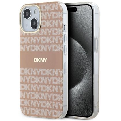 DKNY DKHMP14SHRHSEP iPhone 14 / 15 / 136.1" różowy/pink hardcase IML Mono & Stripe MagSafe