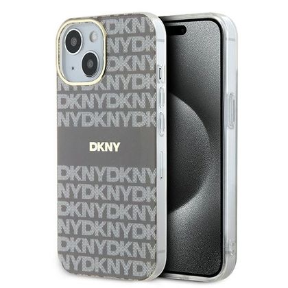 DKNY DKHMP15SHRHSEE iPhone 15 / 14 / 136.1" beżowy/beige hardcase IML Mono & Stripe MagSafe