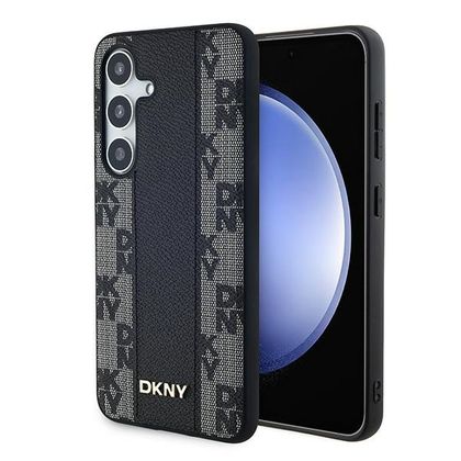 DKNY DKHMS24MPCPVSLK S24+ S926czarny/black hardcase Leather Checkered Mono Pattern MagSafe