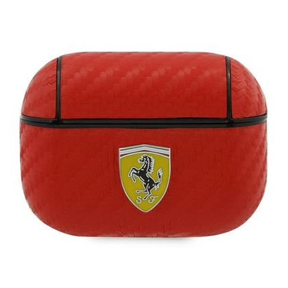 Ferrari FESAPCARE AirPods Pro coverczerwony/red On Track PU Carbon