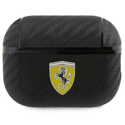 Ferrari FESAP2CABK AirPods Pro 2(2022/2023) cover czarny/black On Track PU Carbon