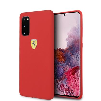 Ferrari Hardcase FESSIHCS62RE S20 G980czerwony/red Silicone