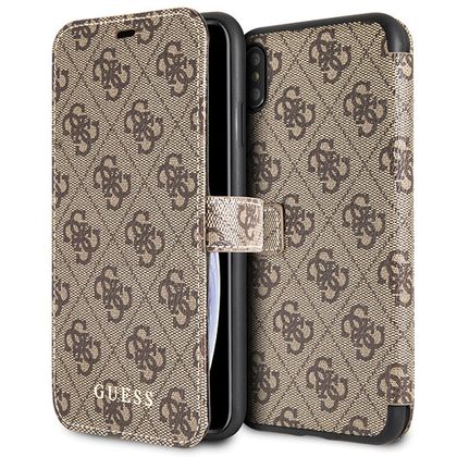 Guess GUFLBKI654GB iPhone Xs Maxbrown/brązowy book 4G