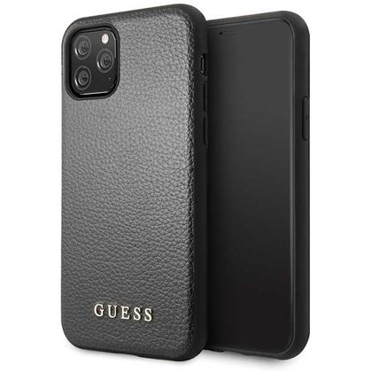 Guess GUHCN65IGLBK iPhone 11 Pro Maxczarny/black hard case Iridescent