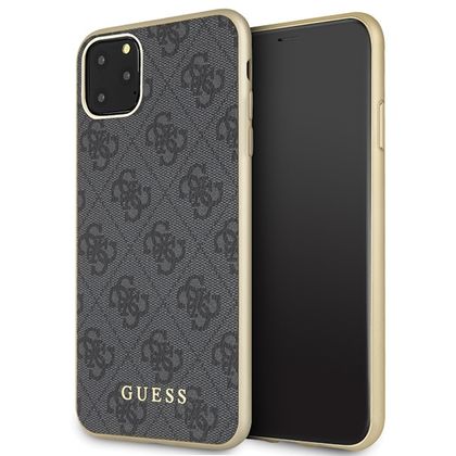 Guess GUHCN65G4GG iPhone 11 Pro Maxszary/grey hard case 4G Collection