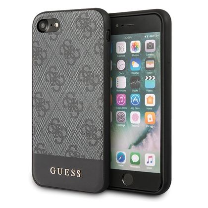 Guess GUHCI8G4GLGR iPhone 7/8/SE 2020/SE 2022 szary/grey hardcase 4G Stripe Collection