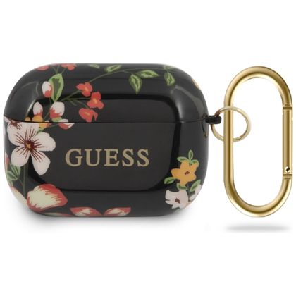 Guess GUACAPTPUBKFL04 AirPods Pro cover czarny/black N.4 Flower Collection