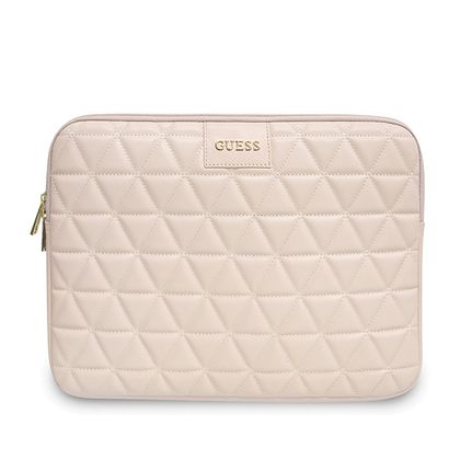 Guess Sleeve GUCS13QLPK 13" różowy/pink Quilted