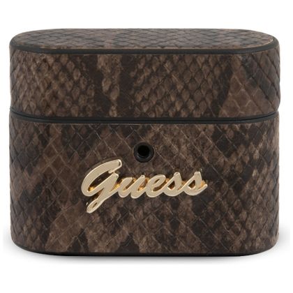 Guess GUACAPPUSNSMLBR AirPods Pro coverbrązowy/brown Python Collection