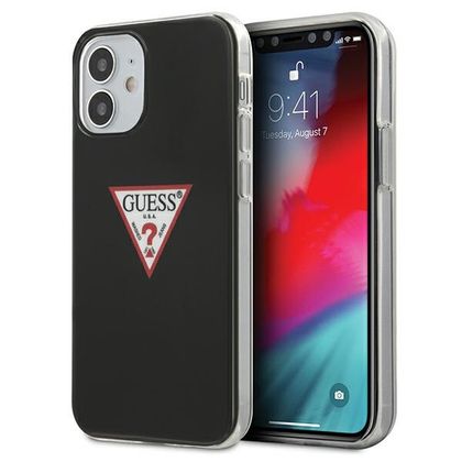 Guess GUHCP12SPCUCTLBK iPhone12 mini 5,4" czarny/black hardcase Triangle Collection