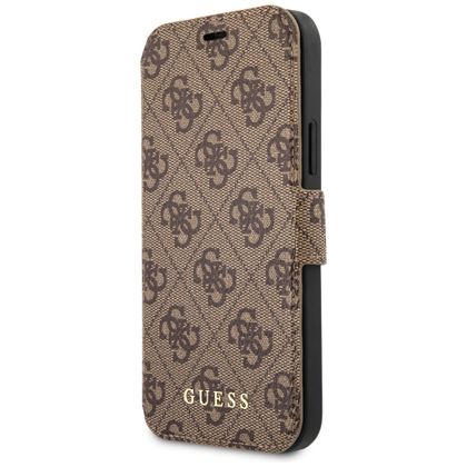 Guess GUFLBKSP12L4GB iPhone12 Pro Max 6,7" brązowy/brown book 4G Charms Collection