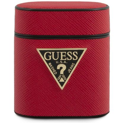 Guess GUACA2VSATMLRE AirPods 1/2 coverczerwony/red Saffiano