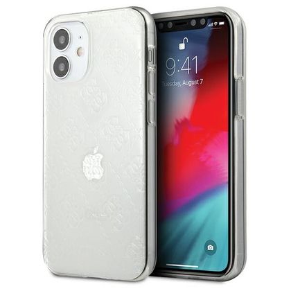 Guess GUHCP12S3D4GTR iPhone 12 mini5,4" transparent hardcase 4G 3D Pattern Collection