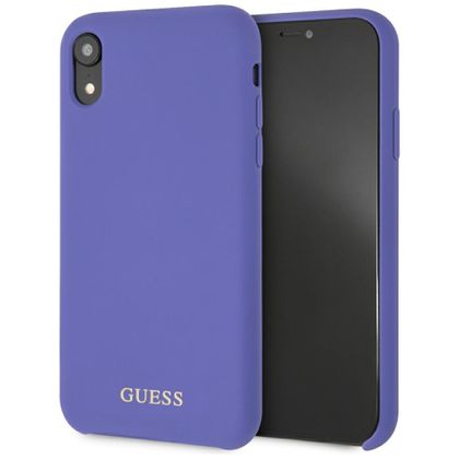Guess GUHCI61LSGLUV iPhone Xr purple/fioletowy hard case Silicone