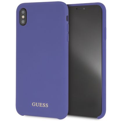 Guess GUHCI65LSGLUV iPhone Xs Max purple/fioletowy hard case Silicone