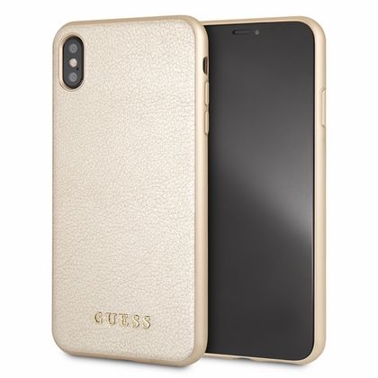 Guess GUHCI65IGLGO iPhone Xs Max gold/złoty hard case Iridescent