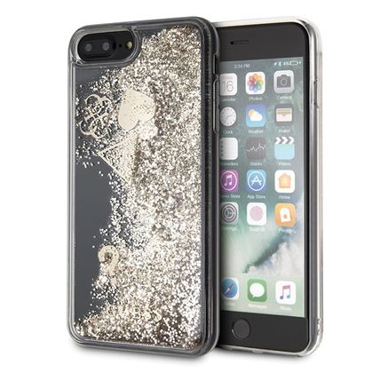 Guess GUHCI8LGLHFLGO iPhone 7/8 Plusgold/złoty hard case Glitter Hearts