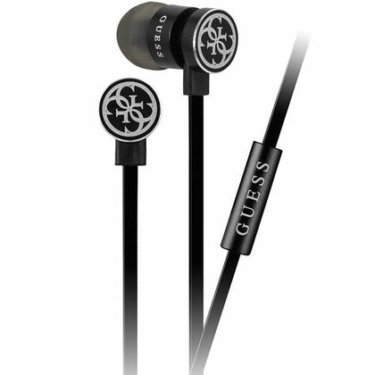 Guess słuchawki GUEPWIBK czarno-srebrny/black&silver 3,5mm