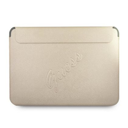 Guess Sleeve GUCS13PUSASLG 13" złoty/gold Saffiano Script