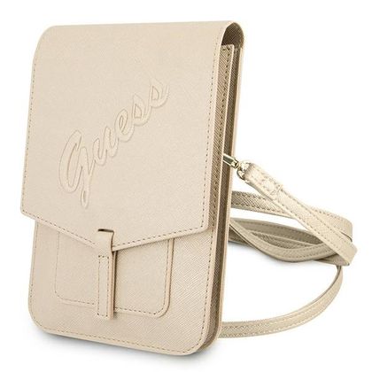 Guess Torebka GUWBRSAVSLG złoty/gold Saffiano Script