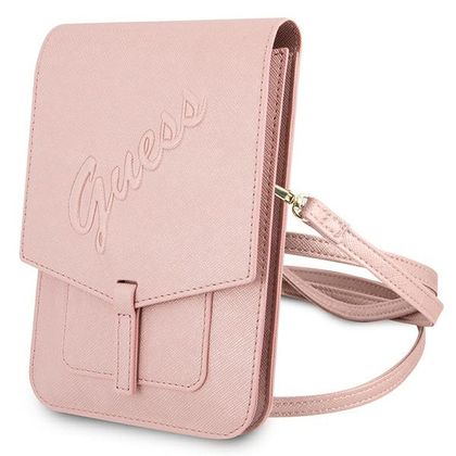Guess Torebka GUWBRSAVSPI różowy/pink Saffiano Script