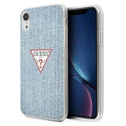 Guess GUHCI61PCUJULLB iPhone Xrniebieski/light blue hardcase Jeans Collection