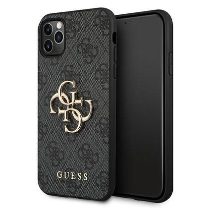Guess GUHCN654GMGGR iPhone 11 Pro Maxszary/grey hardcase 4G Big Metal Logo