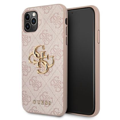 Guess GUHCN654GMGPI iPhone 11 Pro Maxróżowy/pink hardcase 4G Big Metal Logo