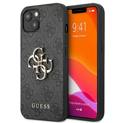 Guess GUHCP13S4GMGGR iPhone 13 mini 5,4" szary/grey hardcase 4G Big Metal Logo